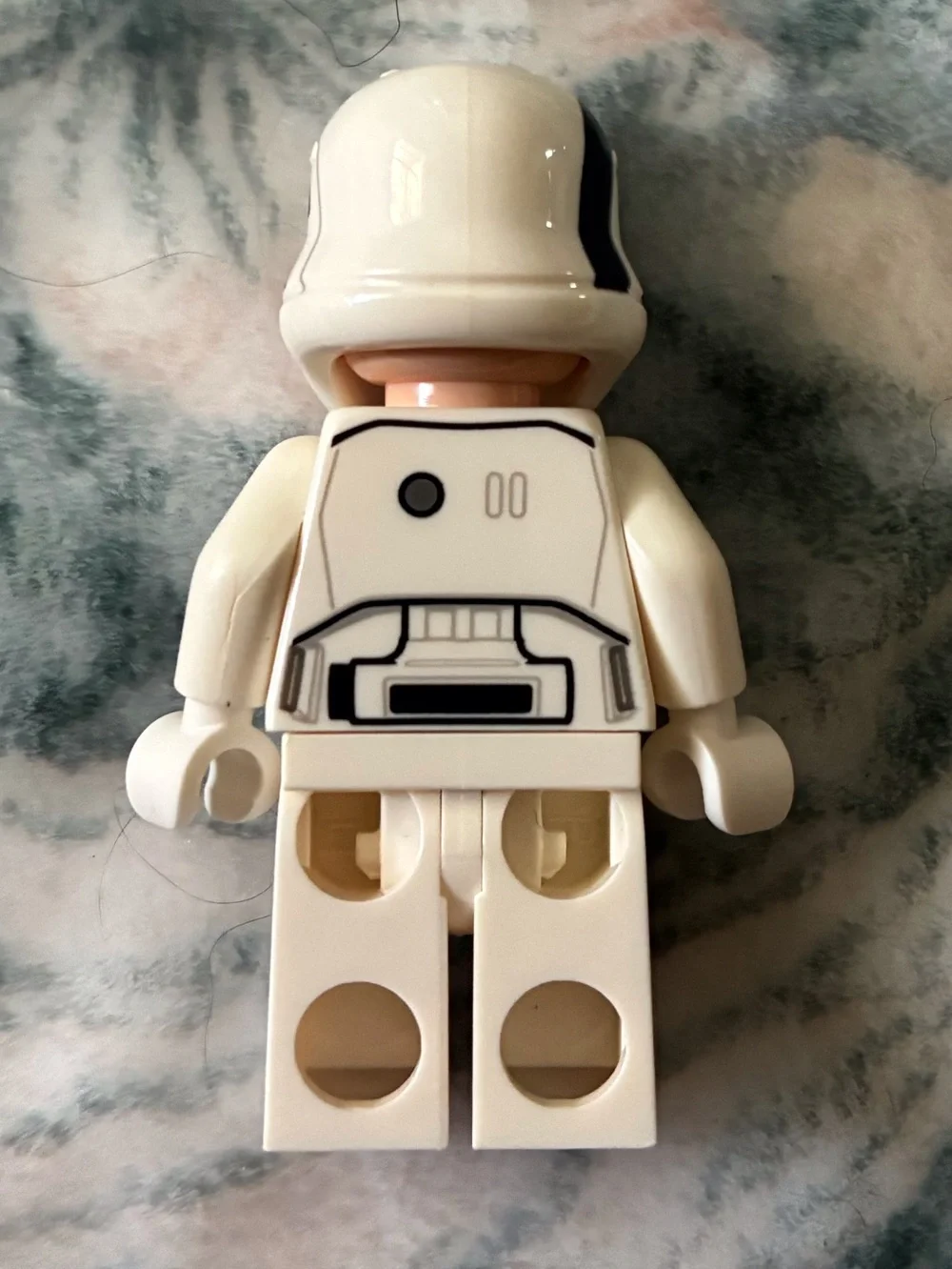 White Storm Trooper Minifigure with Black Printed Details